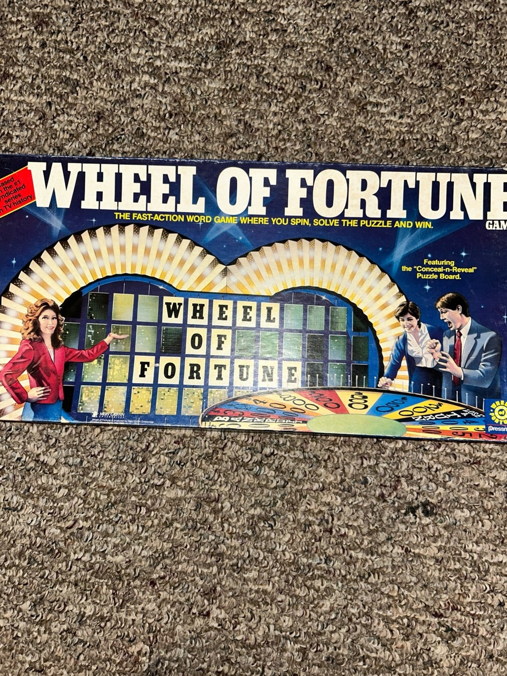 Wheel Of Fortune Board Game By Pressman, 1985, *Complete*